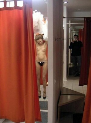 Desnudo, provocativa foto tomada en el
